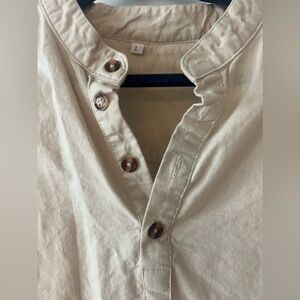 Long sleeve men’s linen shirt